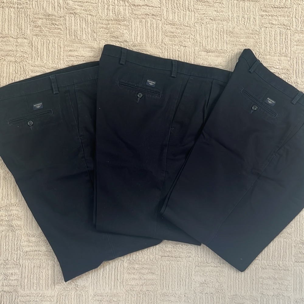 Bundle of 3 pair Dockers in navy W 38 L 32